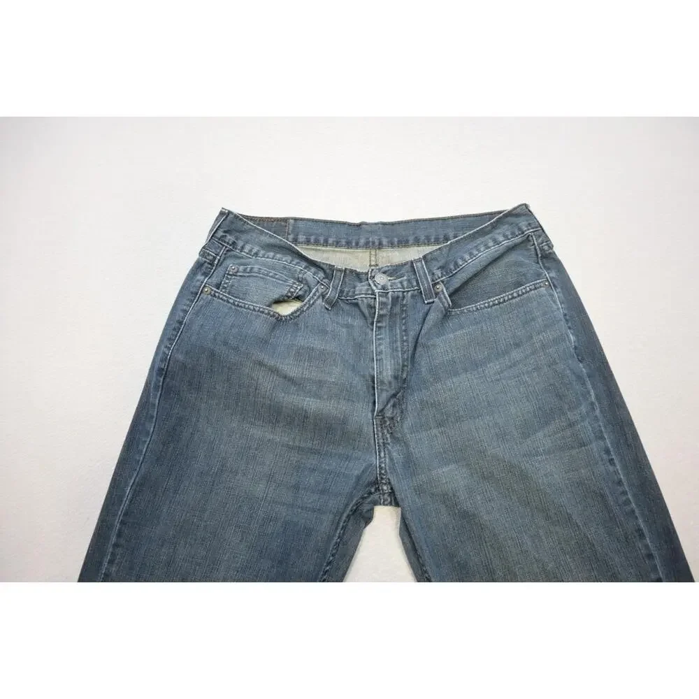 Levi's‎ 514 Straight Fit Rugged Denim Blue Jeans Mens Size 34 x 34